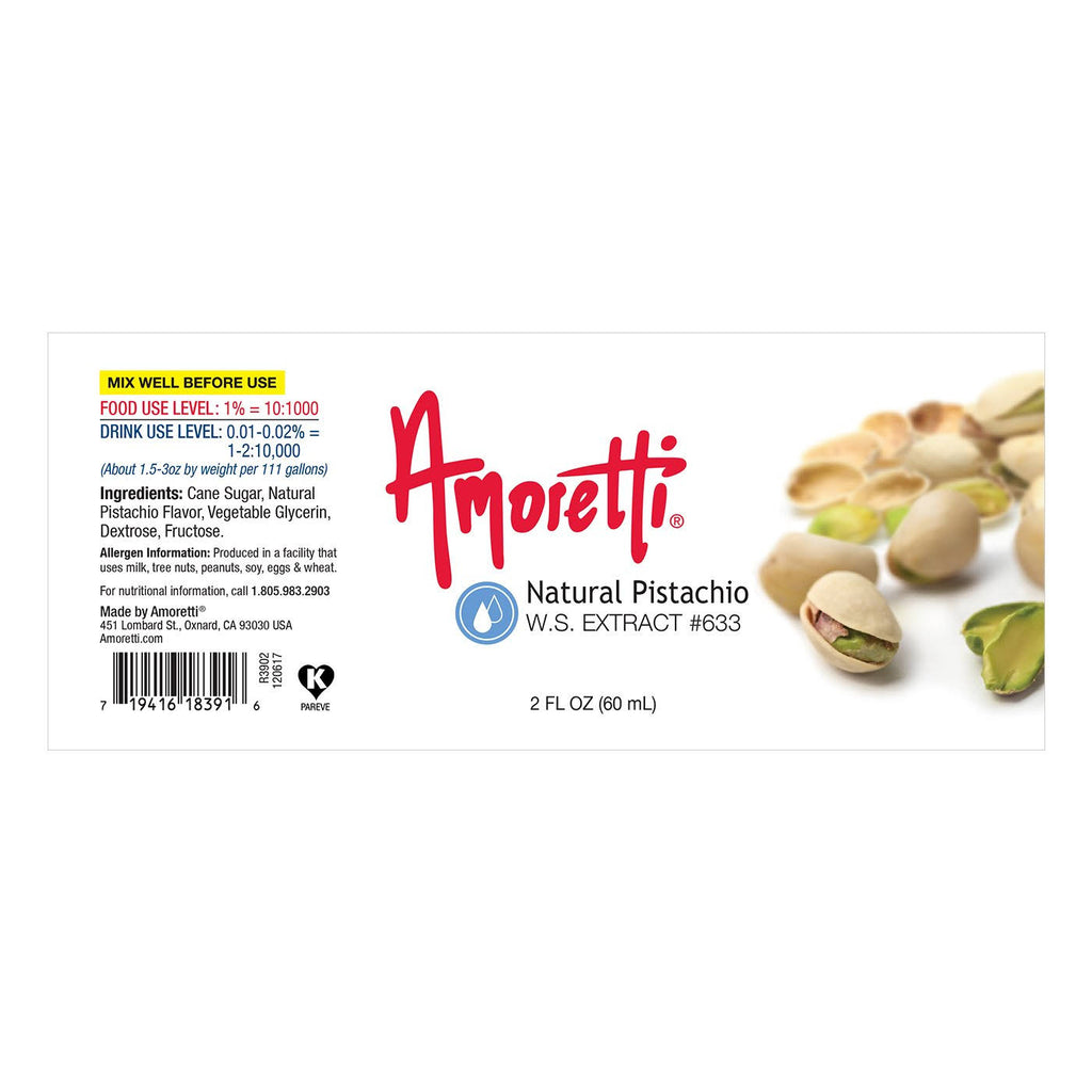 Natural Pistachio Extract Water Soluble - 4 oz N2314