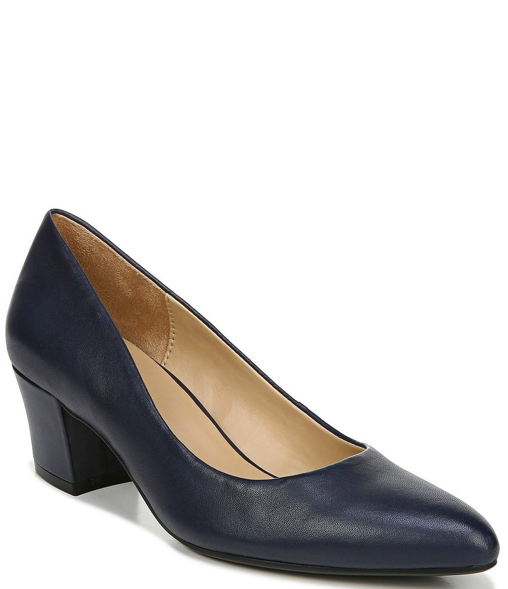 Navy Leather Pumps D52951