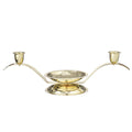 Gold Two Taper Candle Holder M3039