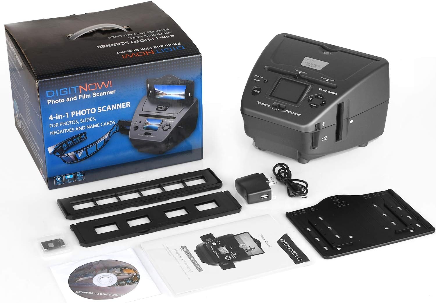 16MP Film Scanner with 2.4 LCD Screen for 35mm Slides and Negatives P5629