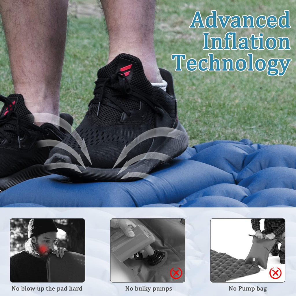 Inflatable Camping Pad for 2 Person Lightweight Waterproof Air Mattress U79254