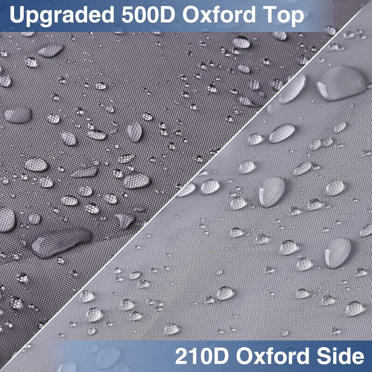 Upgraded Waterproof 500D Travel Trailer Cover with 4 Tire Covers, Tongue Jack Cover Q301
