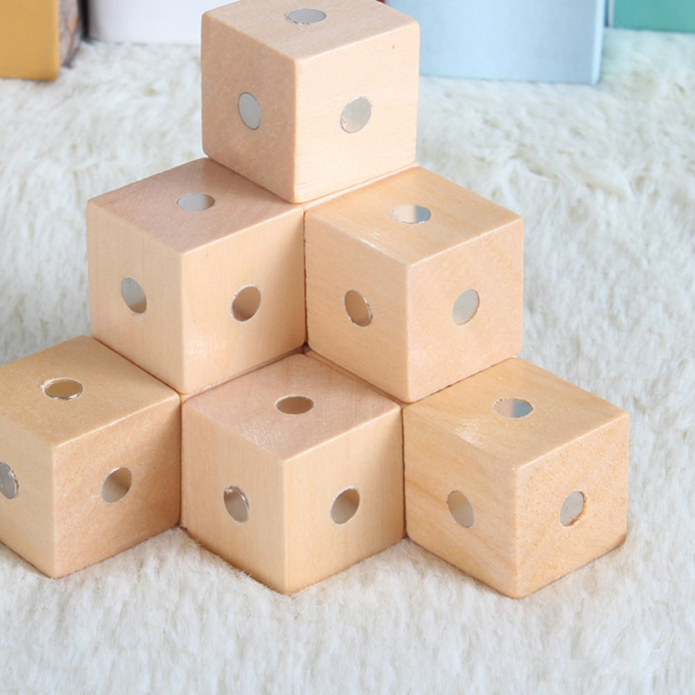 Magnetic Wood Building Blocks Educational Toys A65853