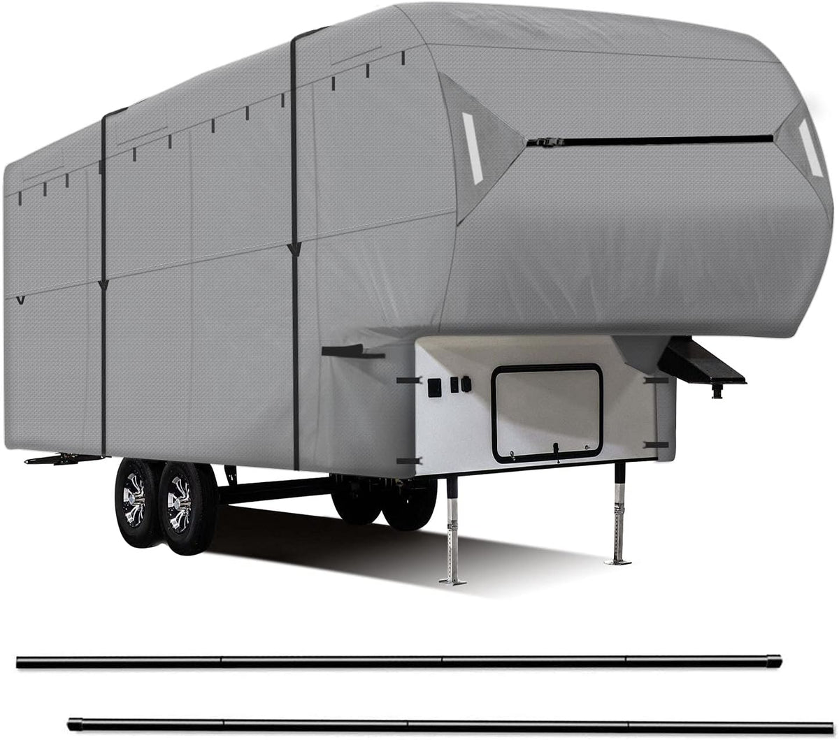 Windproof 5th Wheel RV Cover Fits 33'-37' B8672