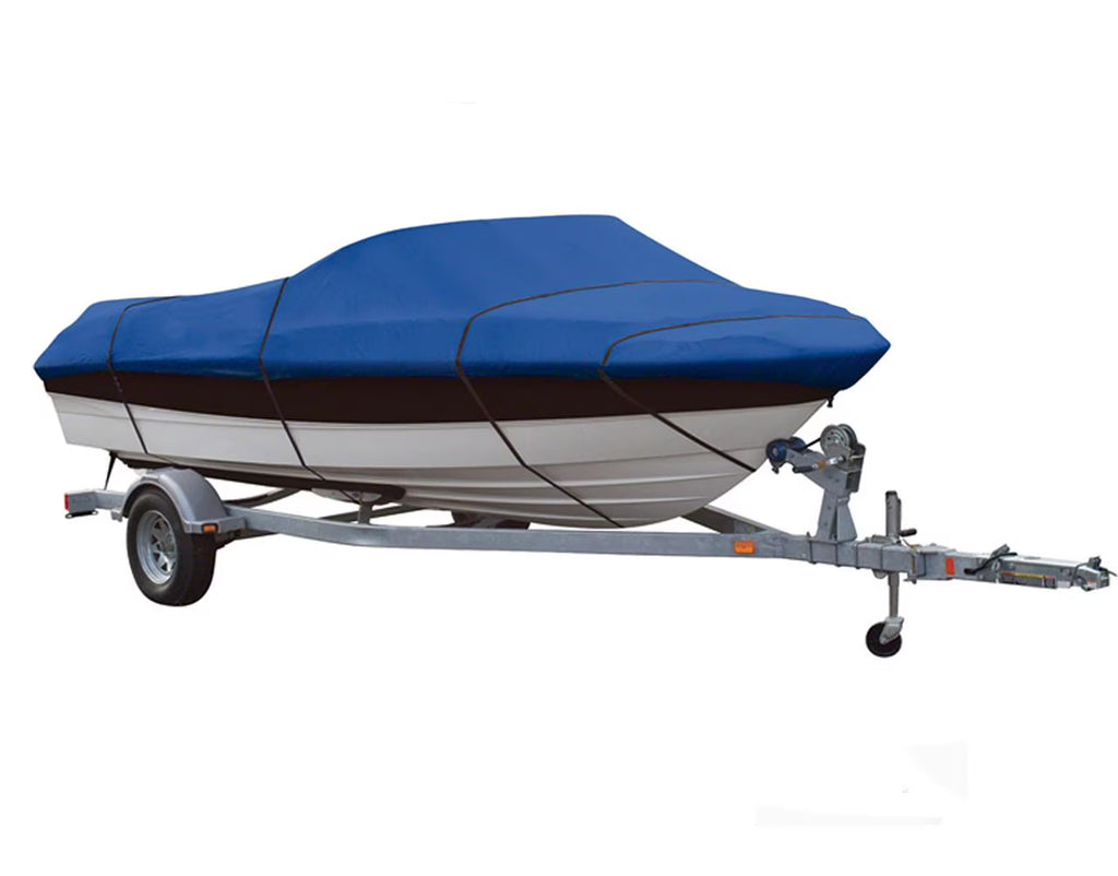 Blue Boat Cover for Crestliner Crusader 190 O/B N693