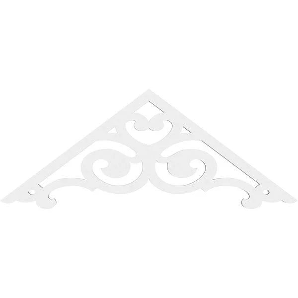 48 inchw x 18 inchh x 1 inchp PVC Gable Pediment A50862