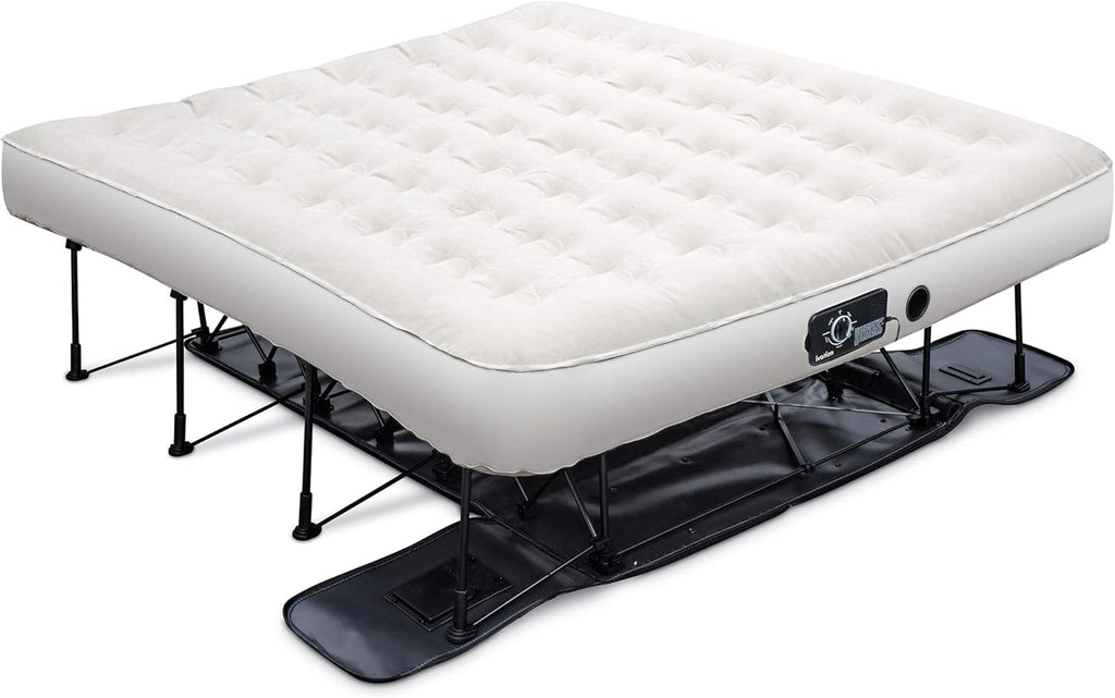 Queen Air Mattress with Frame & Rolling Case Z3802