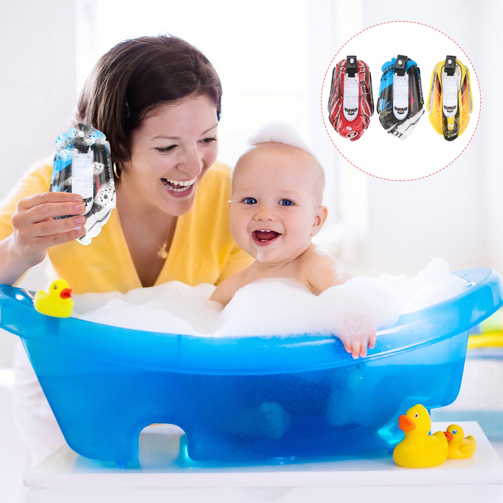 Mini Inflatable Paddle Boat Bathing Toy (Blue + Red + Yellow) P707