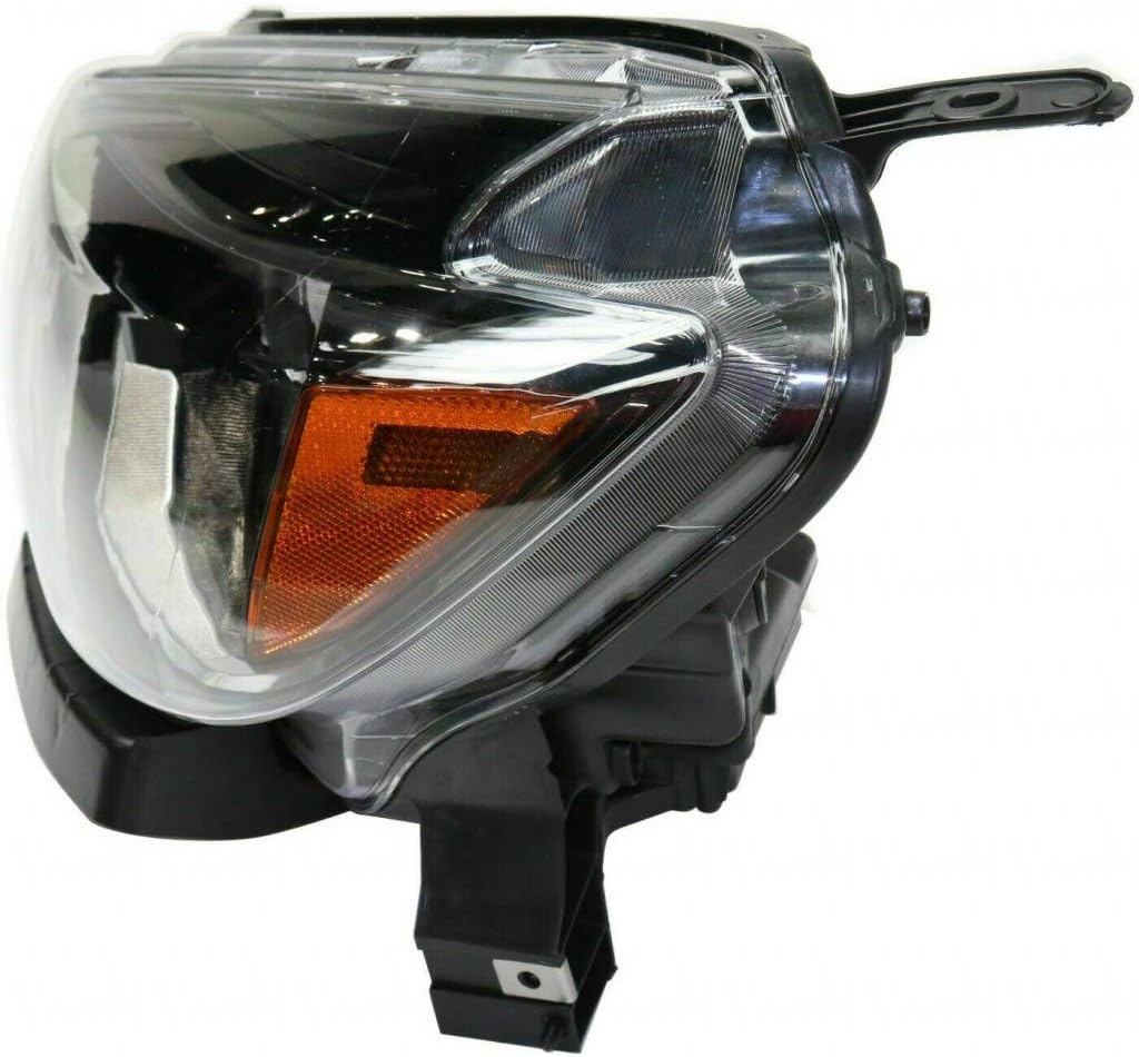 Passenger Side Black Trim Headlight for Nissan Sentra 2016 2017 2018 T601671