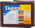 Brown 8 Oz. Heavy Duty Tarps Pack of 2 F978453
