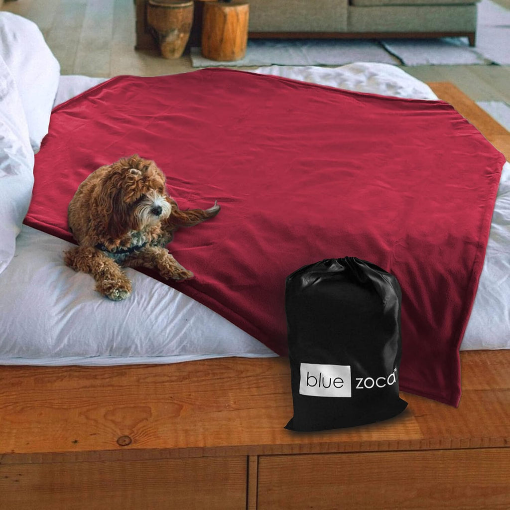 Merlot Waterproof Reversible Pet Proof Throw Blanket Y4427