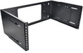 4U Hinged Extendable Wall Mount Bracket, Max 13.5" Depth, Collapsible Network Equipment Rack Black, Pack of 2 V65464