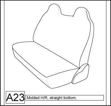 Gray Automotive Leatherette Bench Seat Covers X67932