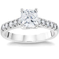 14k White Gold Lab Grown Diamond Engagement Ring M1070