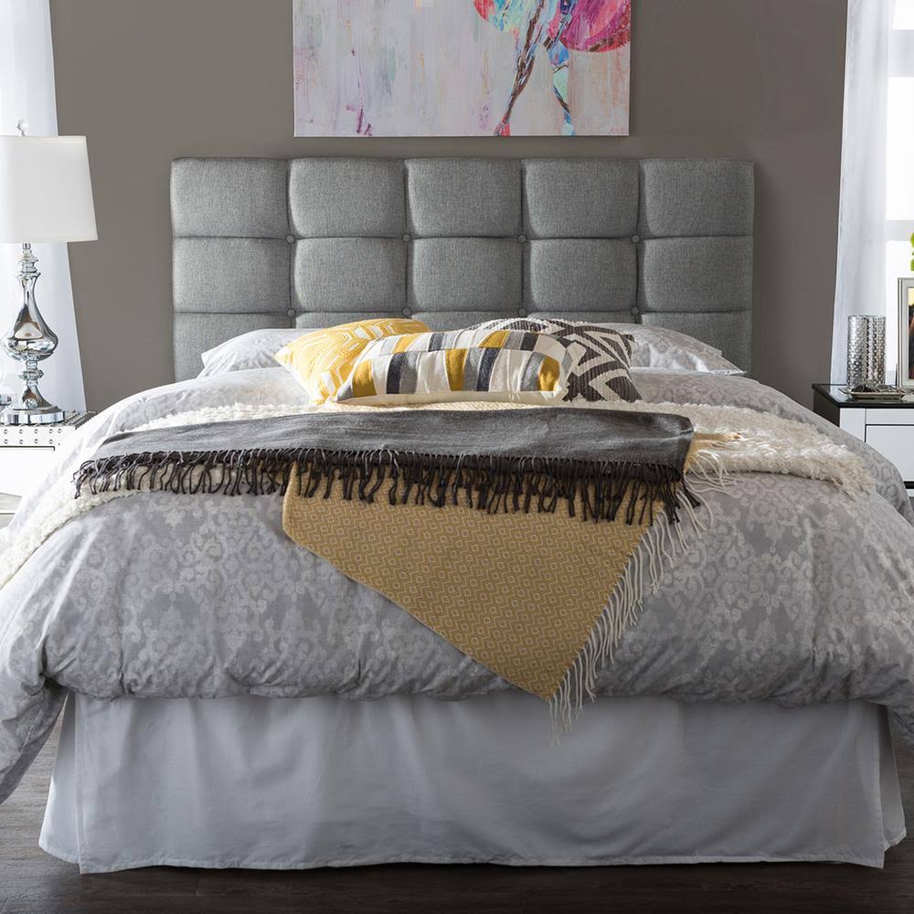 Grey Fabric Full Size Headboard H4956